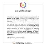 La ANTSV informa